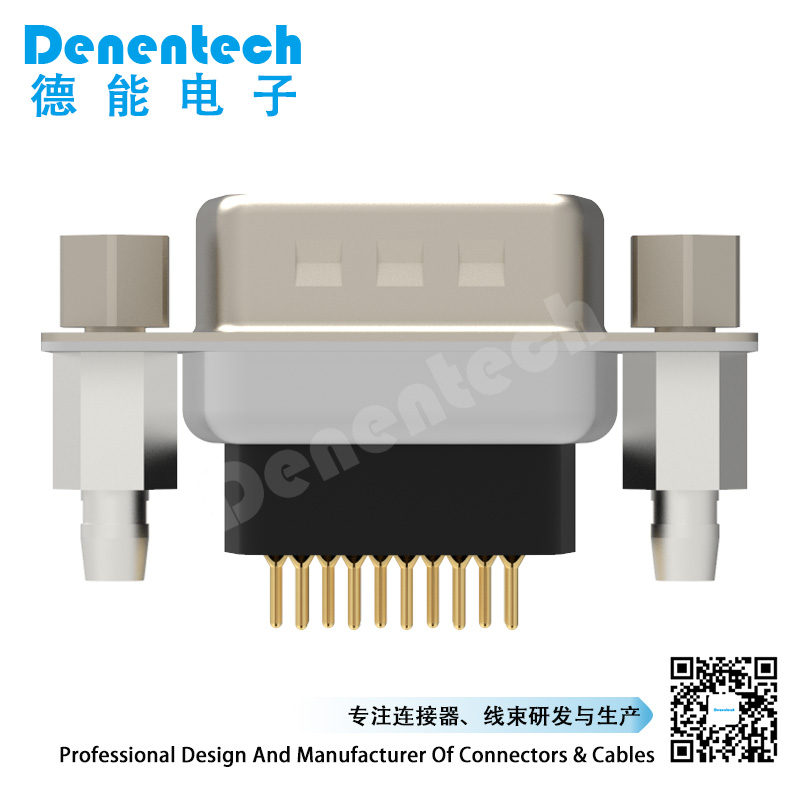 Denentech high quality d-sub 62 pin connector HDE 62P male straight DIP individual d-sub connectors
